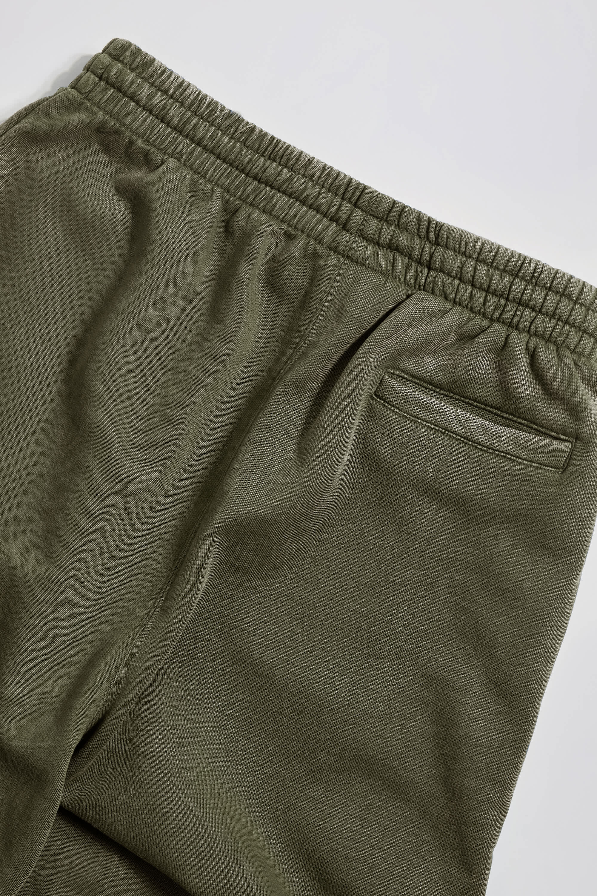 Acid Wash Wide-Leg Joggers in Light Green