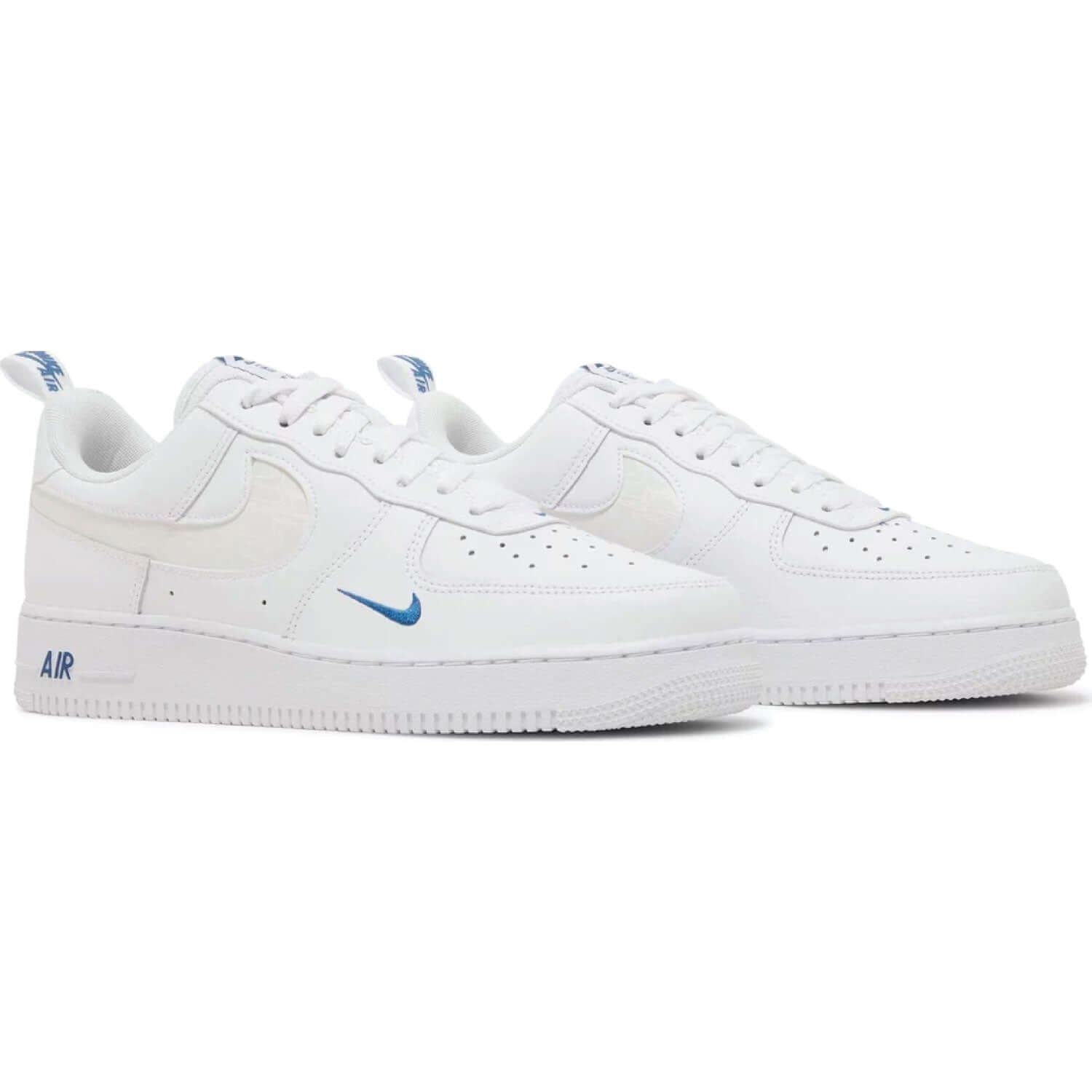 Air Force 1 '07 LV8 'Reflective Swoosh - White Dark Marina Blue' - Image 4