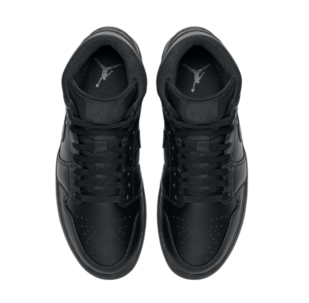 Air Jordan 1 Mid Triple Black - Image 5