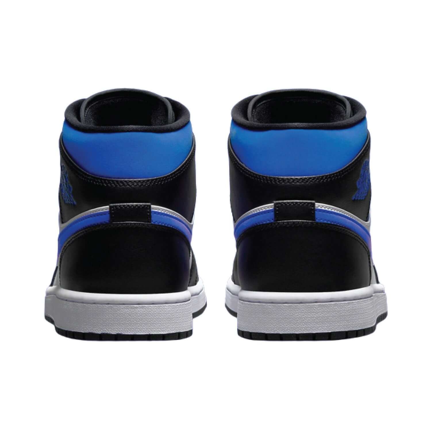 Air Jordan 1 Mid Black White Royal Blue - Image 7